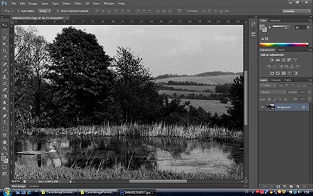 digitalizované foto ve photoshopu CS6 