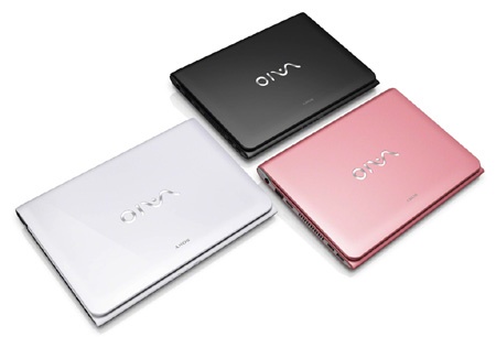 Nové laptopy SONY VAIO - různé barvy