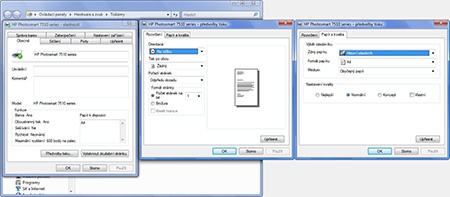 hp7510eaio - základní nastavení tisku II