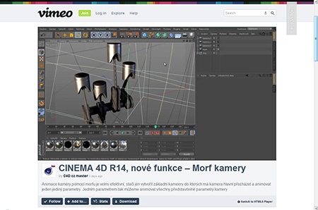 CINEMA 4D R14: Morf kamery