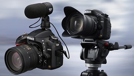 Nikon D600 - externí stereomikrofon