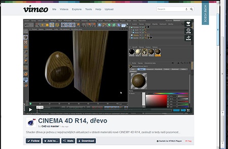 Cinema 4D - dřevo