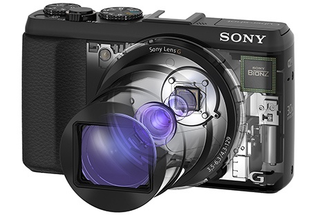 Sony Cyber-shot DSC-HX50/HX50V - pohled do nitra